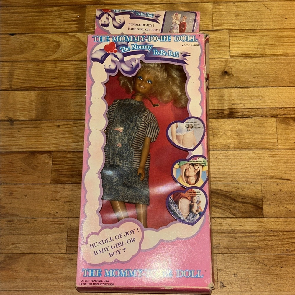 Vtg 1992 The Mommy-To-Be Baby 12" Doll NIB Pregnant Judith Corporation‎ #61205